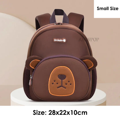 Kindergarten Kids School Backpacks Cartoon 3D Cat Book Bag Light Weight Student Boys Lion School Bags Mochilas Para Estudiantes