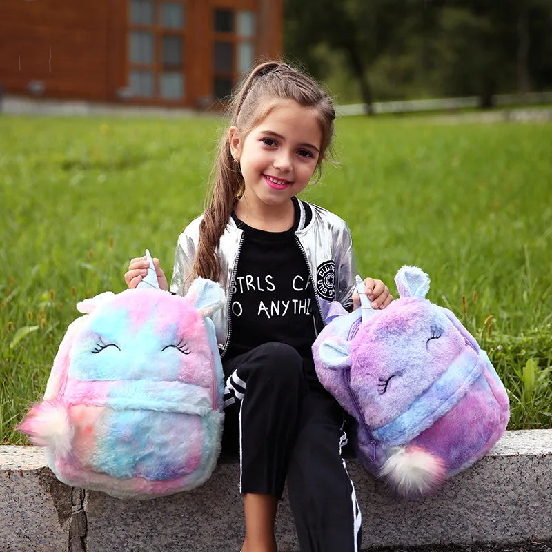 Kindergarten Kids School Bags Cartoon Unicorn Girls' Backpack Princess Casual Pack Children Travel Bag Mochilas Para Estudiantes