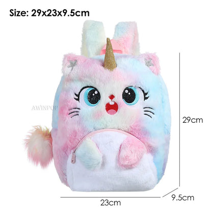 Kindergarten Kids School Bags Cartoon Unicorn Girls' Backpack Princess Casual Pack Children Travel Bag Mochilas Para Estudiantes