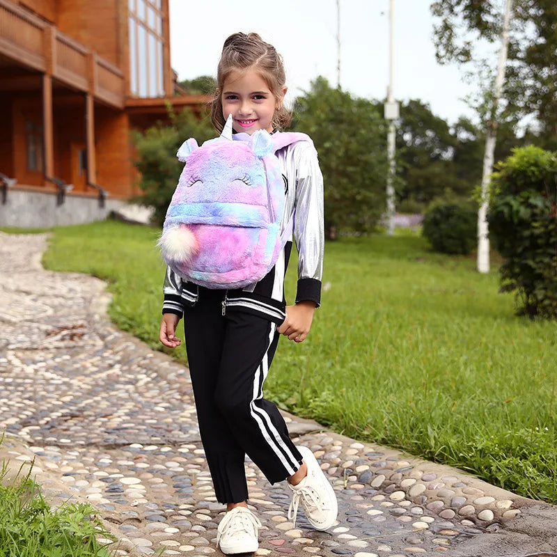 Kindergarten Kids School Bags Cartoon Unicorn Girls' Backpack Princess Casual Pack Children Travel Bag Mochilas Para Estudiantes