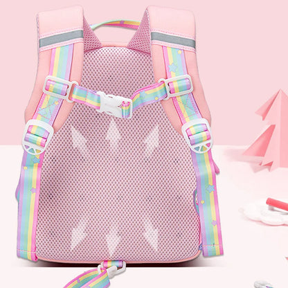 Kindergarten Multifunctional Children's Backpack Cartoon Rabbit Girls School Bags Light Spine Protection Toddler Kids Backpack
