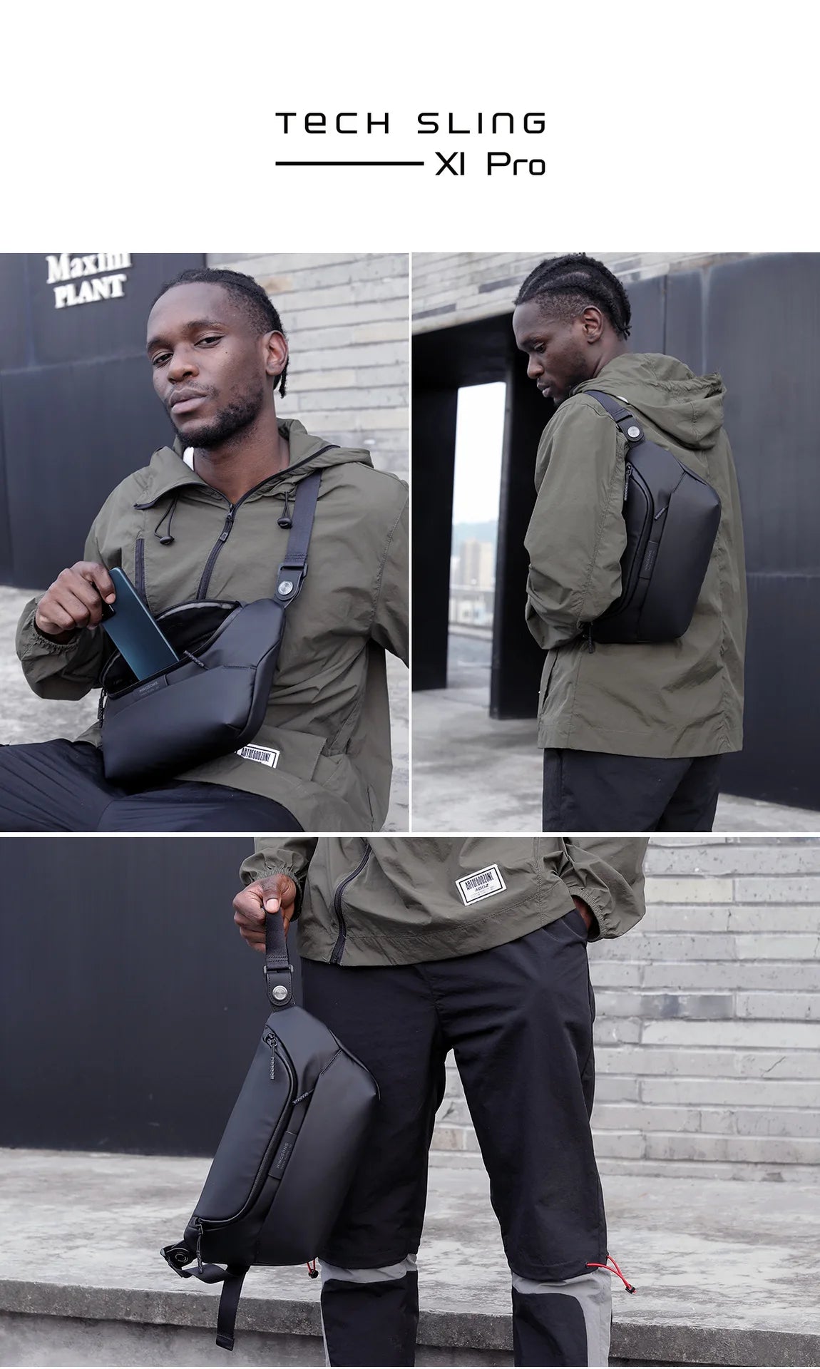 Kingsons Brand New  Crossbody Bag Anti-Theft Shoulder Messenger Male Chest Pack Short Trip Bosom Worker 7 Inch Tablet DropShip