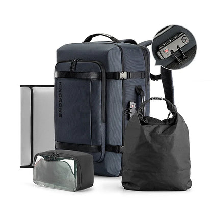Kingsons Brands Large Capacity Travel Bag Backpack Can Be Portable Outdoor Play Business Backpack Commuter Bag