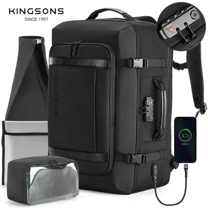 Kingsons Brands Large Capacity Travel Bag Backpack Can Be Portable Outdoor Play Business Backpack Commuter Bag