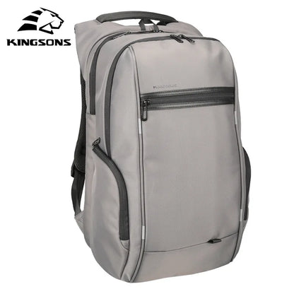 Kingsons Men Backpacks 15'' 17'' Laptop Backpack USB Charger Bag Anti-theft Backpack for Teenager Fashion Male Travel