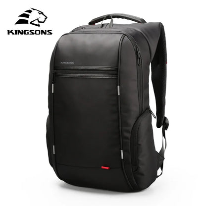 Kingsons Men Backpacks 15'' 17'' Laptop Backpack USB Charger Bag Anti-theft Backpack for Teenager Fashion Male Travel