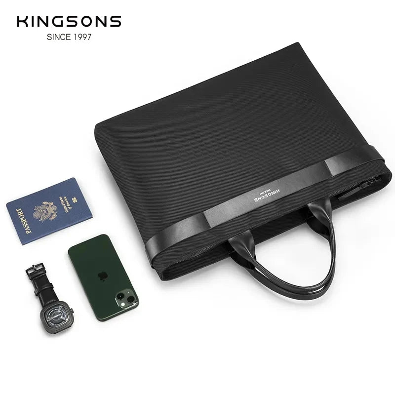 Kingsons Men briefcase Laptop Bag 15 15.6 Inch Shoulder Handbag Man Case For Macbook Notebook.jpg_.webp