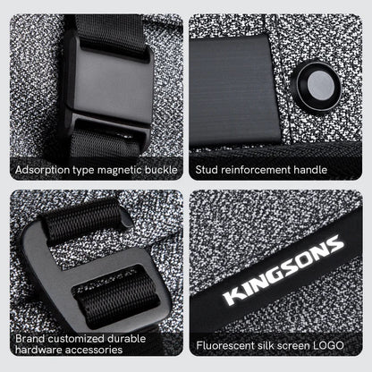 Kingsons  Messenger Bag Tide Brand Tooling Sports Messenger Bag Multifunctional Men's bag  Shoulder Bag Chest Bag Women