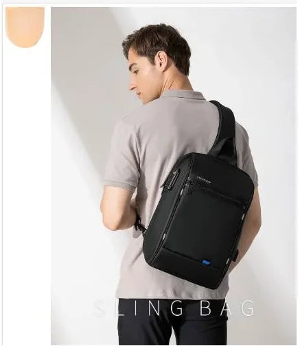Kingsons Single Shoulder Bag Men Waterproof Laptop 13/13.3 inch Mini School Bags for Boys 2024