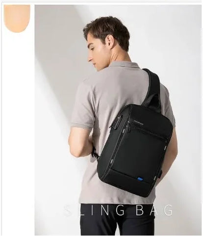 Kingsons Single Shoulder Bag Men Waterproof Laptop 13/13.3 inch Mini School Bags for Boys 2024