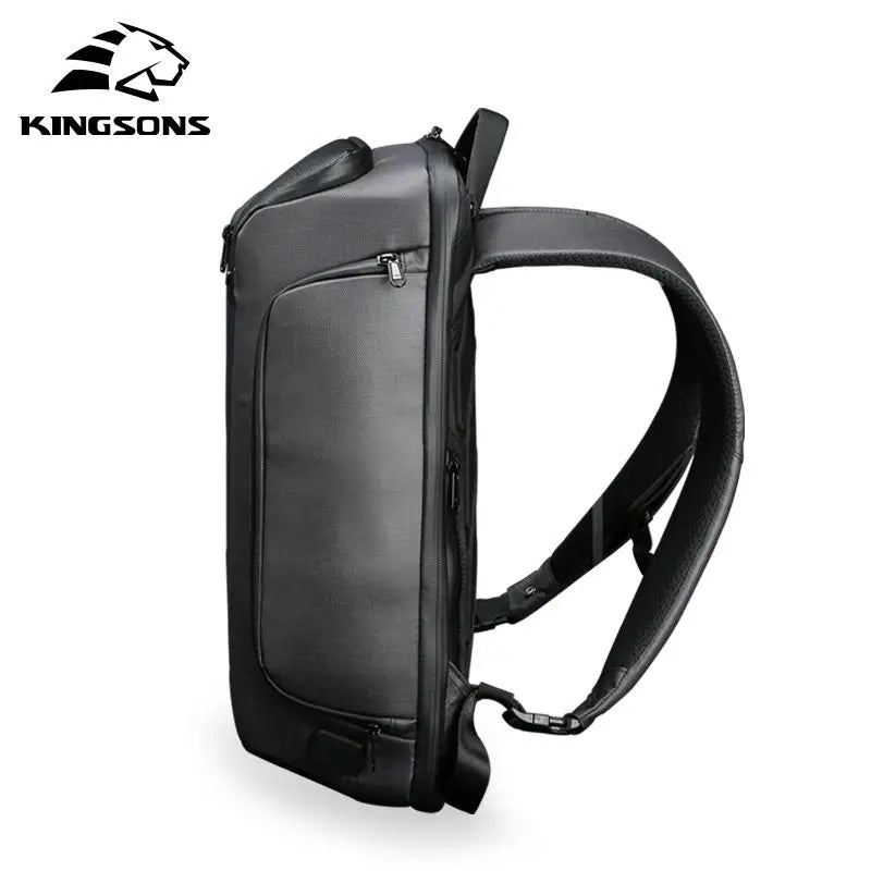 Kingsons Solar Charging Backpack Multifunctional Anti-Theft Waterproof Men Laptop Shoulder Bag USB Travel Outdoor Backpack