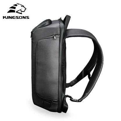 Kingsons Solar Charging Backpack Multifunctional Anti-Theft Waterproof Men Laptop Shoulder Bag USB Travel Outdoor Backpack