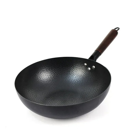Kitchen Non-Stick Thick Large-Capacity Wok 32/34cm Non-Stick Uncoated Gas/Induction Cooker Pan Household Casting Wok