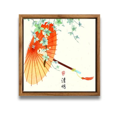 Kitchen Pictures Wall Decor Canvas Art Tranditional 24 Solar Terms Canvas Posters Printed On Canvas for Walls Decoration