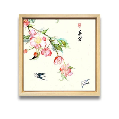 Kitchen Pictures Wall Decor Canvas Art Tranditional 24 Solar Terms Canvas Posters Printed On Canvas for Walls Decoration