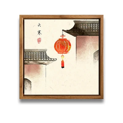 Kitchen Pictures Wall Decor Canvas Art Tranditional 24 Solar Terms Canvas Posters Printed On Canvas for Walls Decoration
