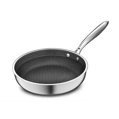 Kitchen Quality Stainless Steel Frying Pan Nonstick Pan Cooking Fried Steak Pot Electromagnetic Furnace General