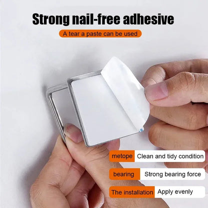 Kitchen Sponges Holder Self Adhesive Sink Sponges Drain Drying Rack 304 Stainless Steel Storage Holder Bathroom Sink Accessories