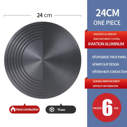 Kitchen Tools Thaw Plate 24cm Heating Multifunction Defrost Board Protect The Bottom Of The Pot Frozen Food Meat Fast Thaw Tray