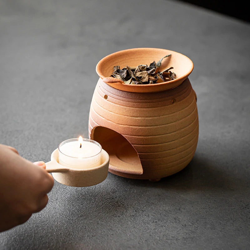 Kitten Roasting Tea Stove Ceramic Baking Oven Small Household Aroma Diffuser Candle Stoneware Fried Roasted Oranges Samovar Bar