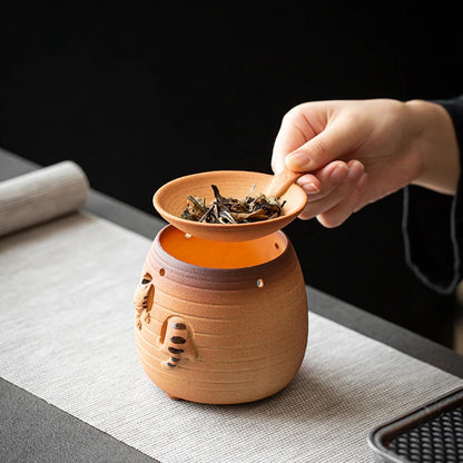 Kitten Roasting Tea Stove Ceramic Baking Oven Small Household Aroma Diffuser Candle Stoneware Fried Roasted Oranges Samovar Bar