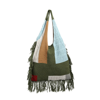 Knitting Luxury Handbags Women Shoulder Bags Designer Women Tote Messenger Bags Summer Mother Shopping Top-handle Bags For Giels