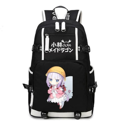 Kobayashi-san Chi No Maid Dragon Anime USB Boy Girl Book School Bags Teenagers Schoolbags Women Men Laptop Travel Backpack