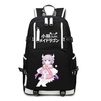 Kobayashi-san Chi No Maid Dragon Anime USB Boy Girl Book School Bags Teenagers Schoolbags Women Men Laptop Travel Backpack