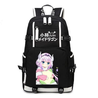 Kobayashi-san Chi No Maid Dragon Anime USB Boy Girl Book School Bags Teenagers Schoolbags Women Men Laptop Travel Backpack
