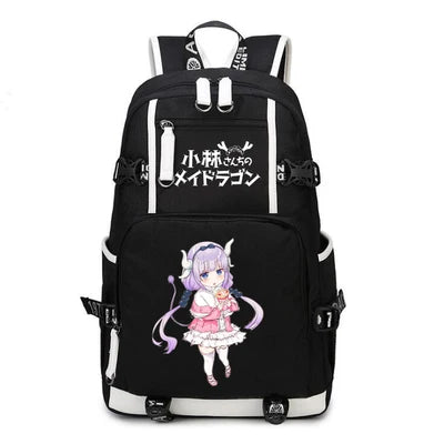 Kobayashi-san Chi No Maid Dragon Anime USB Boy Girl Book School Bags Teenagers Schoolbags Women Men Laptop Travel Backpack