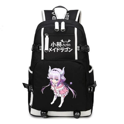 Kobayashi-san Chi No Maid Dragon Anime USB Boy Girl Book School Bags Teenagers Schoolbags Women Men Laptop Travel Backpack