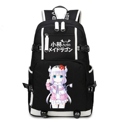 Kobayashi-san Chi No Maid Dragon Anime USB Boy Girl Book School Bags Teenagers Schoolbags Women Men Laptop Travel Backpack