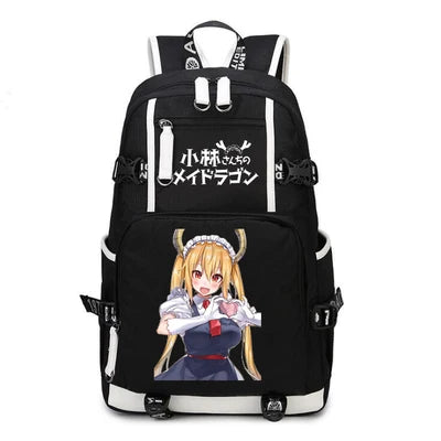 Kobayashi-san Chi No Maid Dragon Anime USB Boy Girl Book School Bags Teenagers Schoolbags Women Men Laptop Travel Backpack
