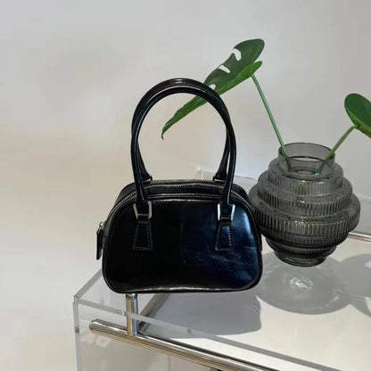 Korean All-match Boston Bag 2024 New Trendy Minority Designer One Shoulder Crossbody Portable Purses Large Capacity Bolsas