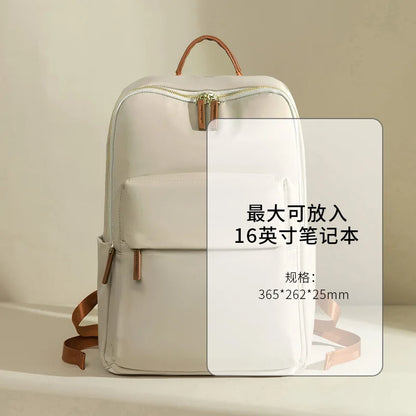 Korean Bags for Women New Classic Soft Waterproof Travel 14inch Feminina Backpack Student Nylon Laptop Fashion Casual Backpacks