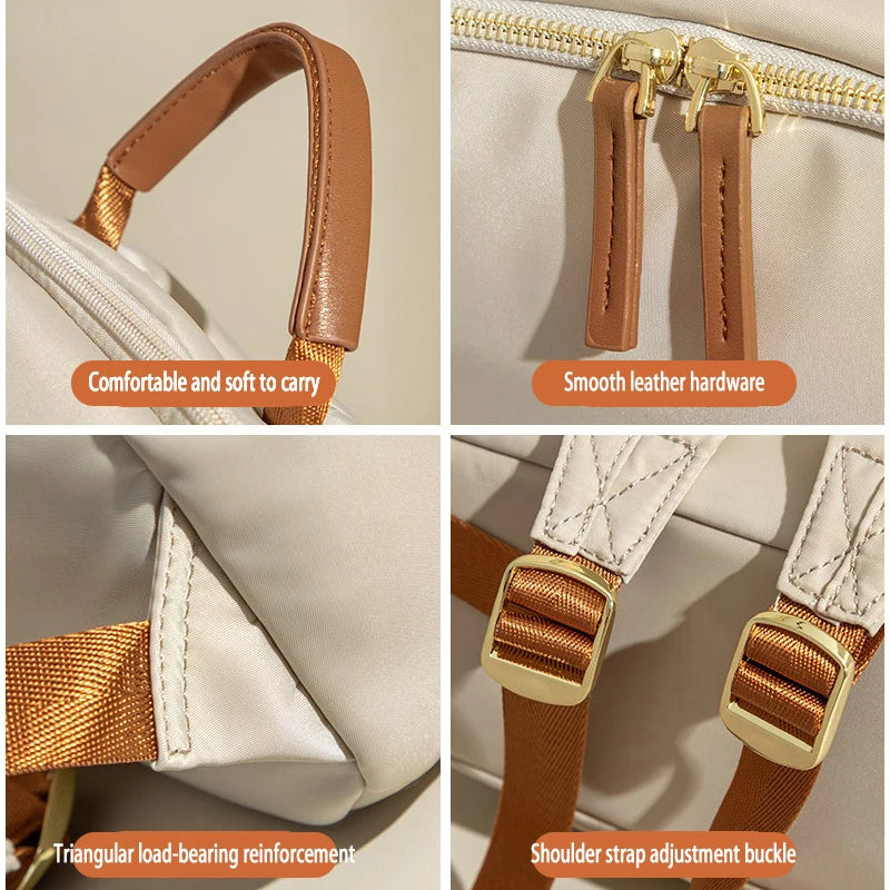 Korean Bags for Women New Classic Soft Waterproof Travel 14inch Feminina Backpack Student Nylon Laptop Fashion Casual Backpacks