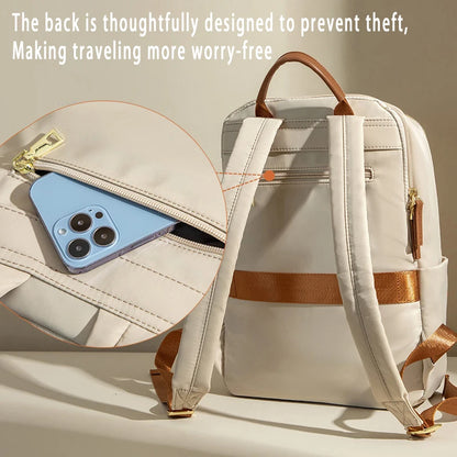 Korean Bags for Women New Classic Soft Waterproof Travel 14inch Feminina Backpack Student Nylon Laptop Fashion Casual Backpacks