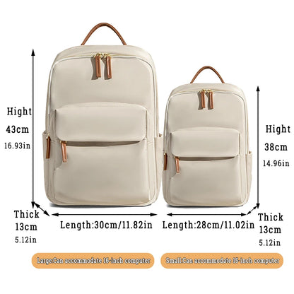 Korean Bags for Women New Classic Soft Waterproof Travel 14inch Feminina Backpack Student Nylon Laptop Fashion Casual Backpacks