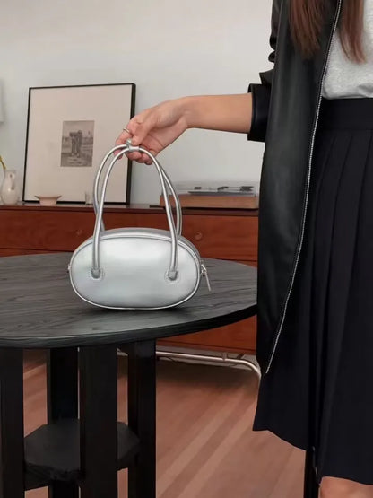 Korean Chic Casual Zipper Shoulder Bags High Quality Leather Handbags Female Versatile Portable Crossbody Purse Clutch Blosa