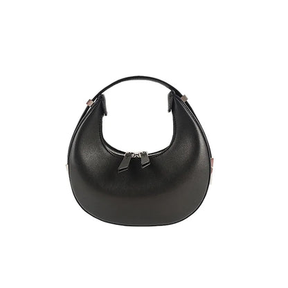 Korean Chic Luxury Genuine Leather Bags for Women Y2k E-Girl Underarm Shoulder Bag Youth Ladies Fashion Handbags Purses Clutch