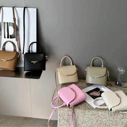 Korean Chic Minority Designer Luxury Crossbody Bag High Quality Leather Handbags Purse Women's Trendy All-match Commuter Bolsos