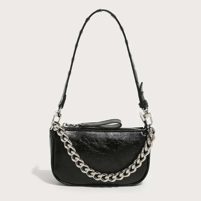 Korean Chic Niche Casual Underarm Shoulder Bag Fashion Chain Designer Commuter Handbags Simple All-match Purses Clutch Bolsas