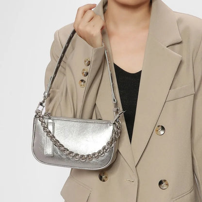 Korean Chic Niche Casual Underarm Shoulder Bag Fashion Chain Designer Commuter Handbags Simple All-match Purses Clutch Bolsas