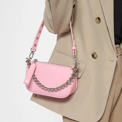 Korean Chic Niche Casual Underarm Shoulder Bag Fashion Chain Designer Commuter Handbags Simple All-match Purses Clutch Bolsas