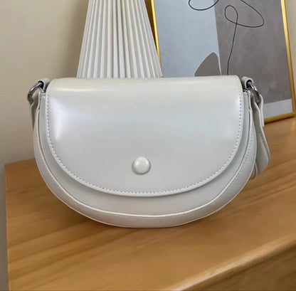 Korean Chic Niche Commuter Crossbody Shoulder Bags Female 2024 New All-match Genuine Leather Handbags Casual Bolsas Mujer