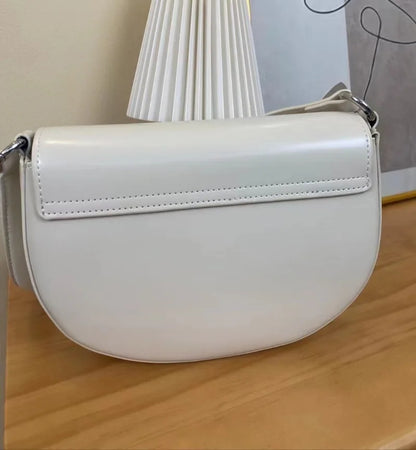 Korean Chic Niche Commuter Crossbody Shoulder Bags Female 2024 New All-match Genuine Leather Handbags Casual Bolsas Mujer