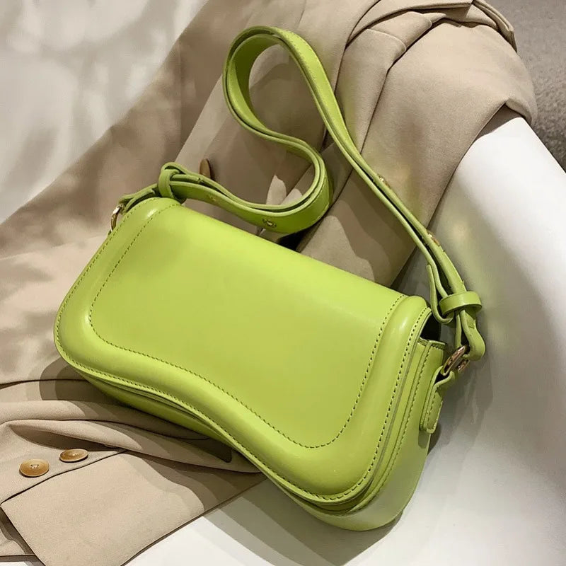 Korean Chic Niche Commuter Elegant Underarm Shoulder Bag All-match Fashion PU Leather Small Square Bags Female Handbags Bolsas