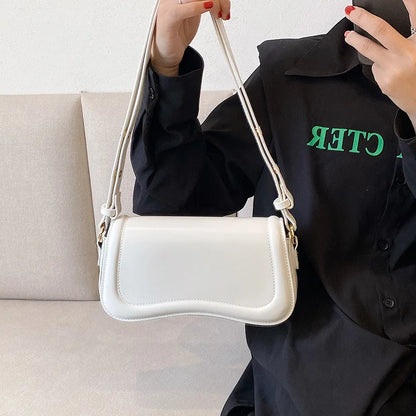 Korean Chic Niche Commuter Elegant Underarm Shoulder Bag All-match Fashion PU Leather Small Square Bags Female Handbags Bolsas