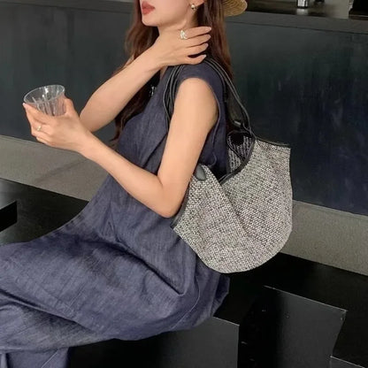 Korean Chic Niche Designer Casual Shoulder Bag Women Totes Large Capacity Handbags Female 2024 New All-match Purses Clutch