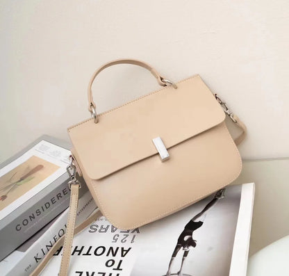 Korean Chic Simple Solid One Shoulder Crossbody Bags Women Commuter Elegant Handbags Female Fashion All-match Tote Purse Clutch